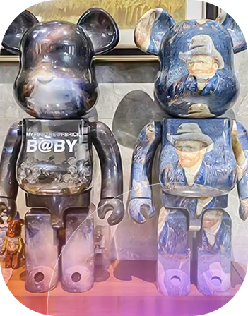 Color et textura exsequendae Resinae Artis sculpturarum statuarum: artis et technologiae perfectae coniunctio